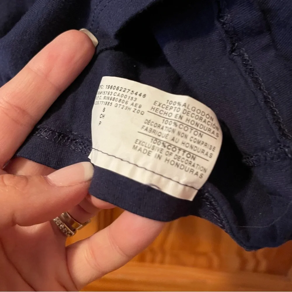 Champion Dark Blue Men's Tee with Logo - Picture 5 of 7